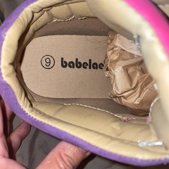 Brand new Colorblock purple and pink wedge sneakers SZ 9 - Picture 3 of 4